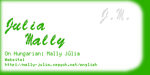 julia mally business card